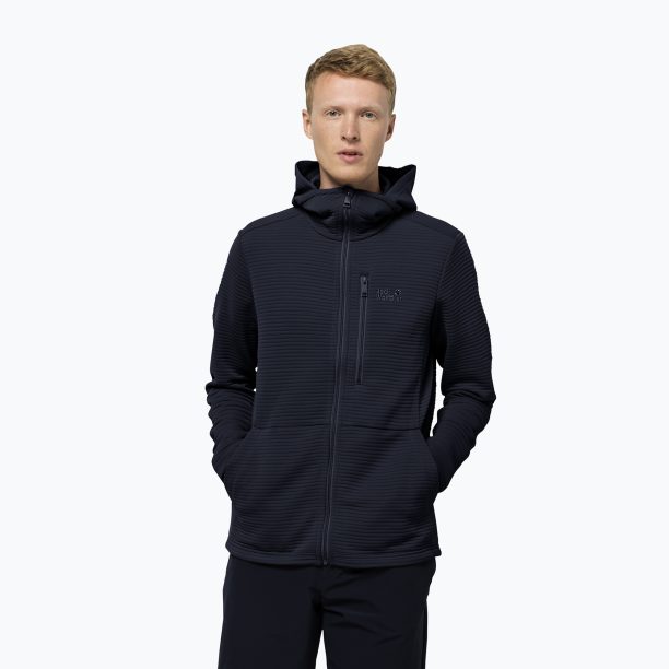 Jack Wolfskin мъжки суитшърт Modesto от полар тъмносин 1706492_1010