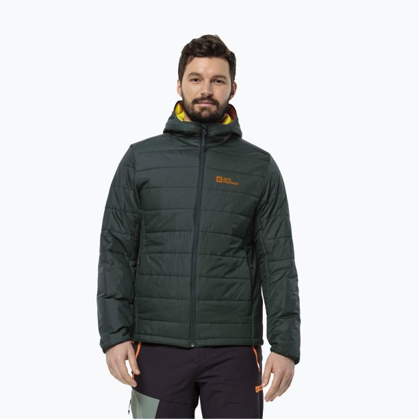 Jack Wolfskin мъжко пухено яке Lapawa Ins Hoody black olive