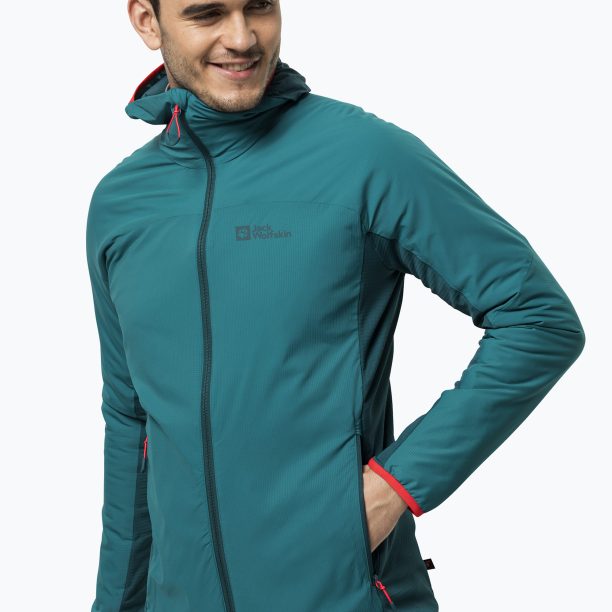 Jack Wolfskin мъжко ски яке Alpspitze Ins Hoody green 1206781_1124