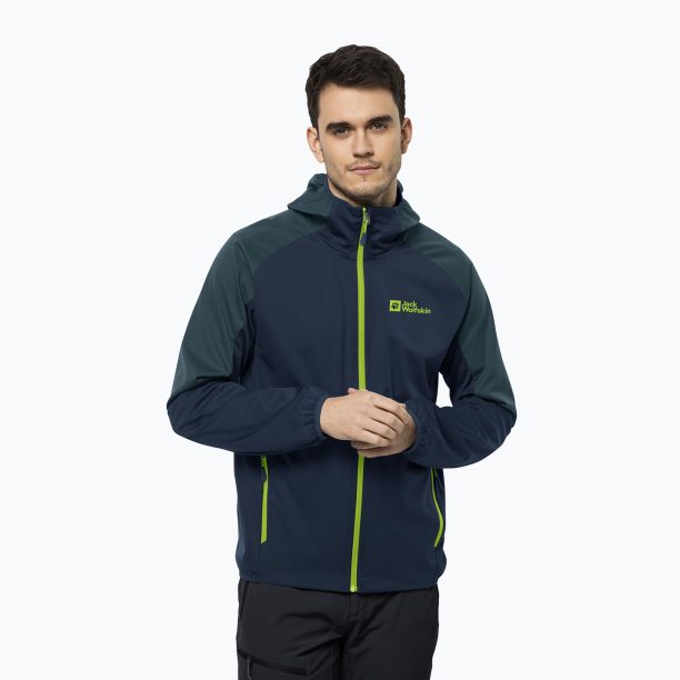 Jack Wolfskin мъжко софтшел яке Feldberg Hoody тъмносиньо 1306922