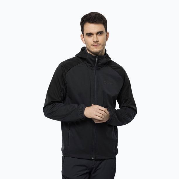 Jack Wolfskin софтшел яке за мъже Feldberg Hoody сиво 1306922