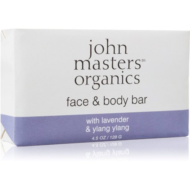 John Masters Organics Lavender & Ylang Ylang хидратиращ сапун за лице и тяло 128 гр.