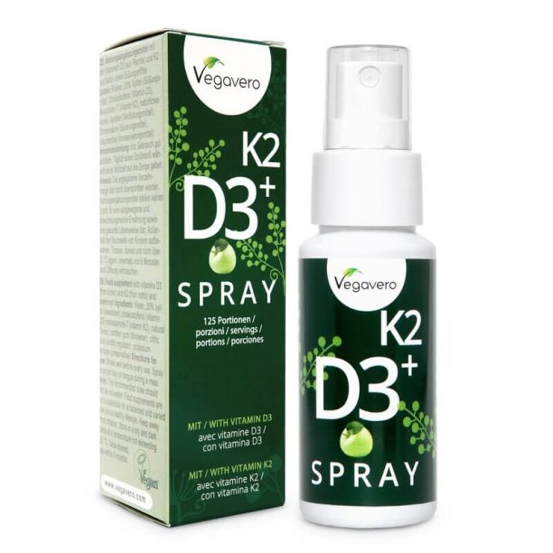 K2 + D3 Spray / Витамин К2 + D3 / Спрей за уста