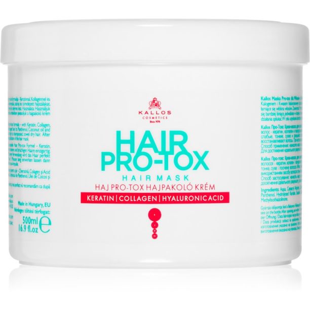 Kallos Hair Pro-Tox маска за слаба и увредена коса с кокосово масло