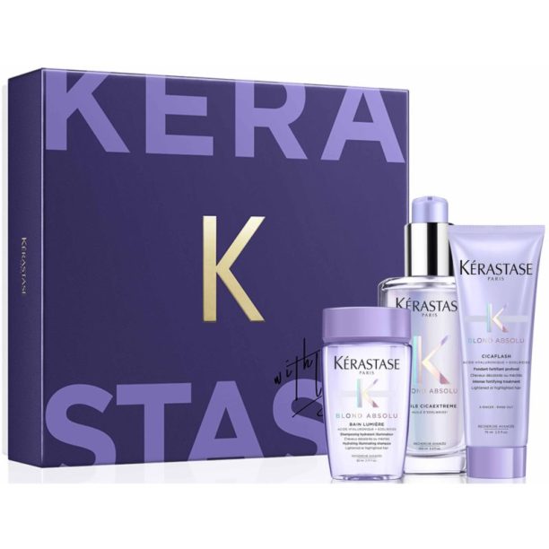 Kérastase Blond Absolu подаръчен комплект (за изрусена коса или коса с кичури) на ниска цена