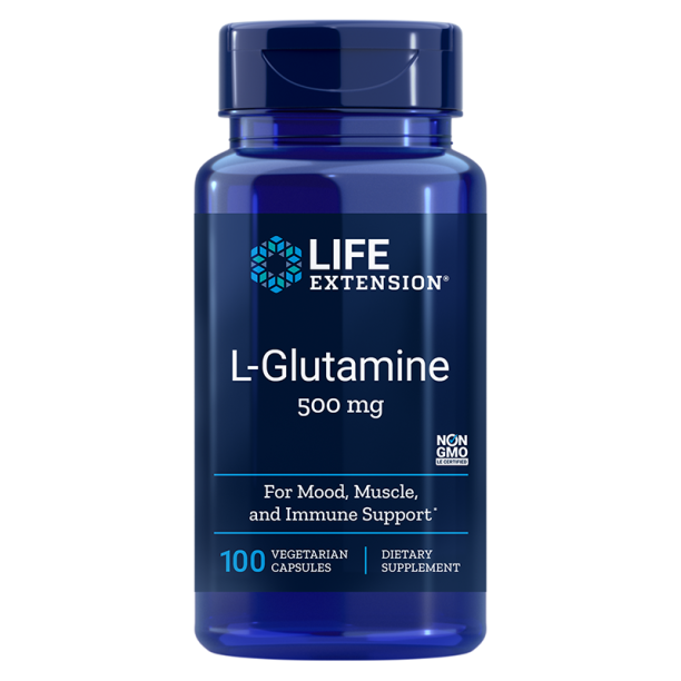 L-Glutamine/ Л-Глутамин 500 mg х 100 капсули Life Extension на ниска цена