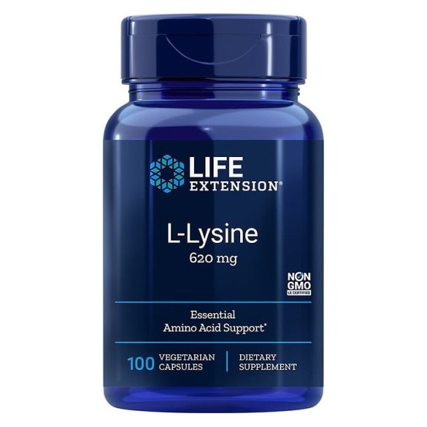 L-Lysine/ Л-Лизин 620 mg х 100 капсули Life Extension на ниска цена