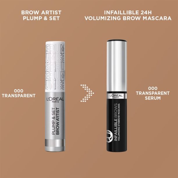 L’Oréal Paris Infaillible Brows гел за вежди цвят 000 Transparent Serum 4