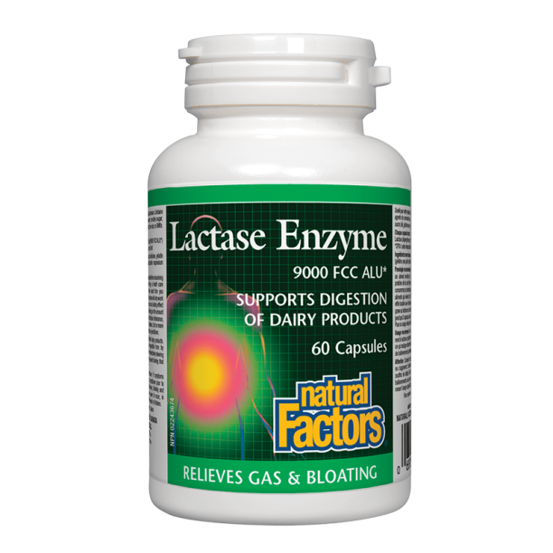 Lactase Enzyme / Лактаза ензим 250 mg х 60 капсули Natural Factors на ниска цена