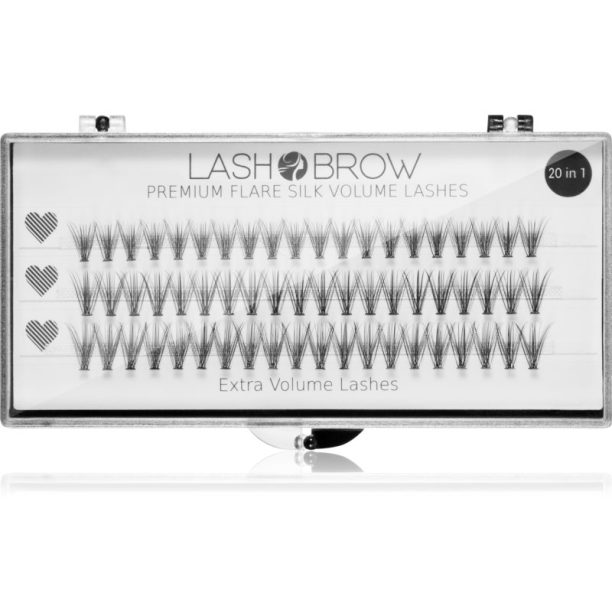 Lash Brow Premium Flare Silk Lashes изкуствени мигли Extra Volume 1 бр.