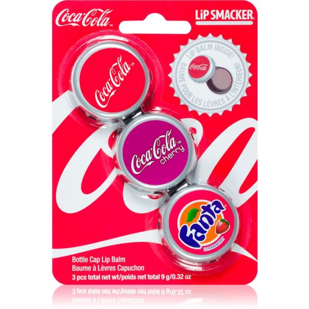 Lip Smacker Coca Cola балсам за устни 3 бр аромати Original