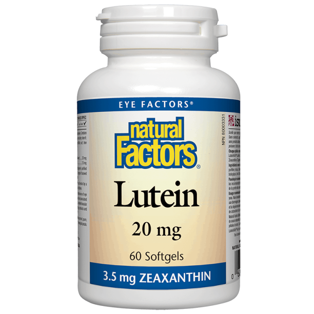 Lutein / Лутеин 20 mg х 60 капсули Natural Factors на ниска цена