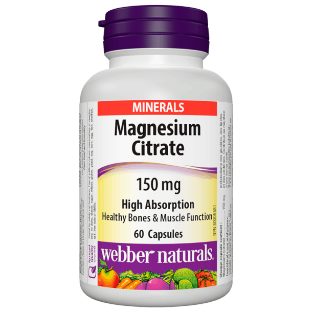 Magnesium Citrate / Магнезий цитрат /С висока абсорбция/ 150 mg