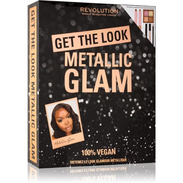 Makeup Revolution Get The Look Metallic Glam подаръчен комплект (за перфектен външен вид) на ниска цена