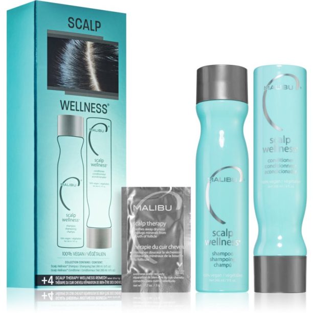 Malibu C Scalp Wellness Collection комплект за суха кожа на скалпа