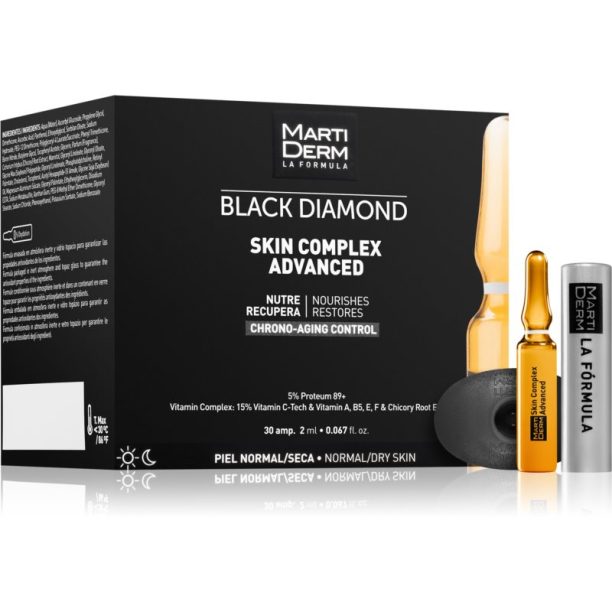 MartiDerm Black Diamond Skin Complex Advanced ампули за уморена кожа 30x2 мл.