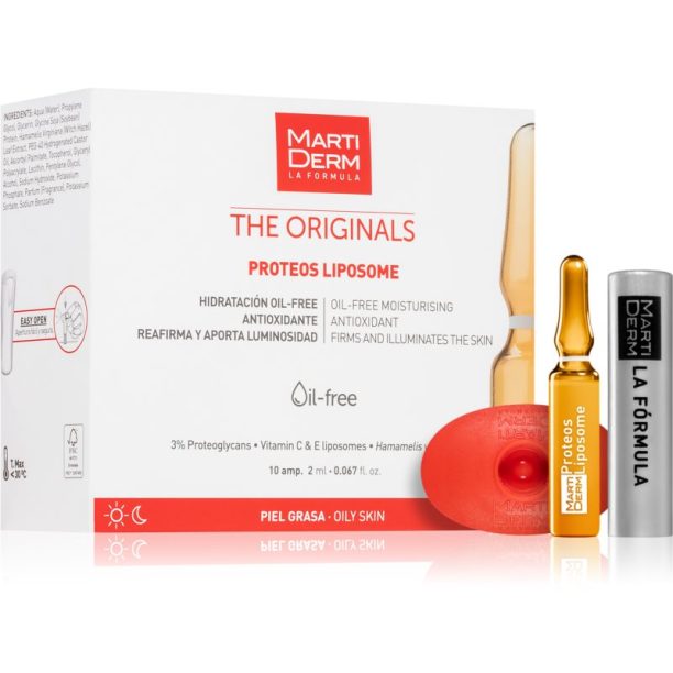 MartiDerm The Originals Proteos Liposome Изглаждаща и озаряваща грижа в ампули 10x2 мл.