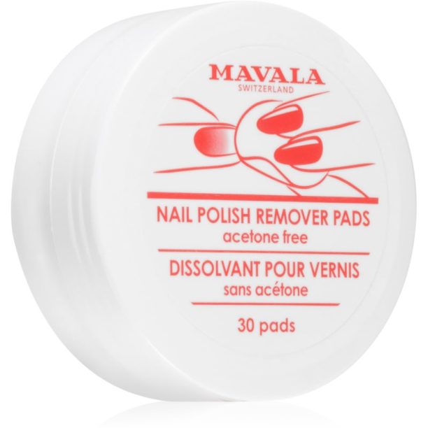 Mavala Nail Polish Remover Pads тампони без ацетон 30 бр.