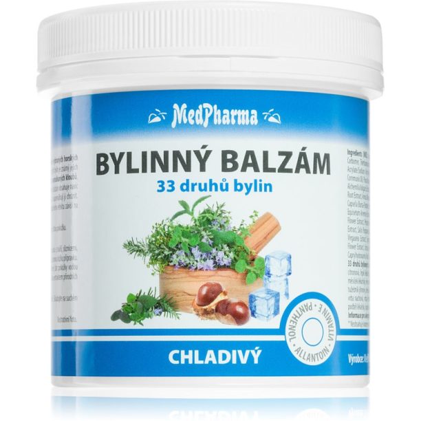 MedPharma Herbal cooling balm натурален балсам за уморени мускули 250 мл.