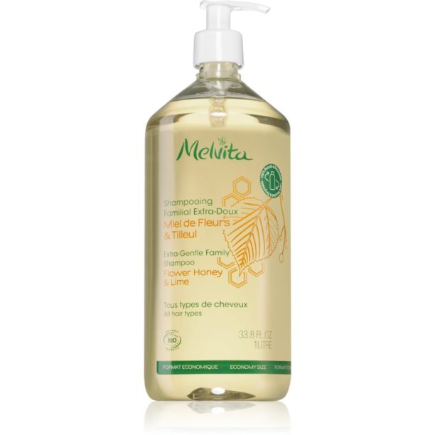 Melvita Extra-Gentle Shower Shampoo екстра нежен шампоан за цялото семейство 1000 мл.