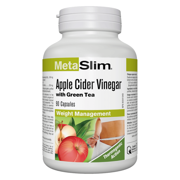 Metaslim® Apple Cider Vinegar - Ябълков оцет + Зелен чай