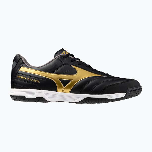 Mizuno Morelia Sala Classic IN black/gold/dark shadow мъжки футболни обувки