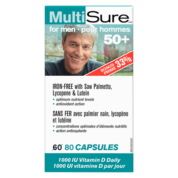 MultiSure® Men 50+ / Мултивитамини за мъже 50+ (с лутеин