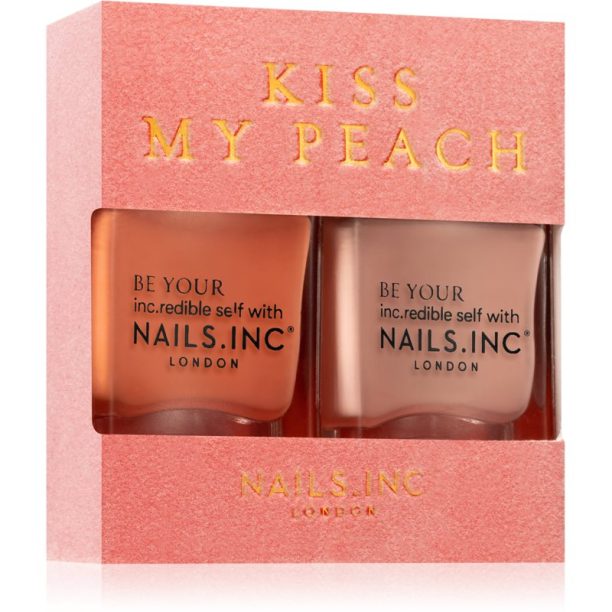 Nails Inc. Kiss my peach изгодна опаковка (за нокти)