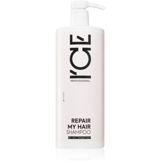 Natura Siberica ICE Professional Repair My Hair нежен почистващ шампоан с кератин 1000 мл.