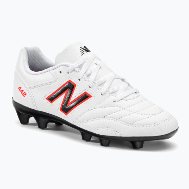 New Balance 442 V2 Academy FG детски футболни обувки бели JS43FWD2.M.035