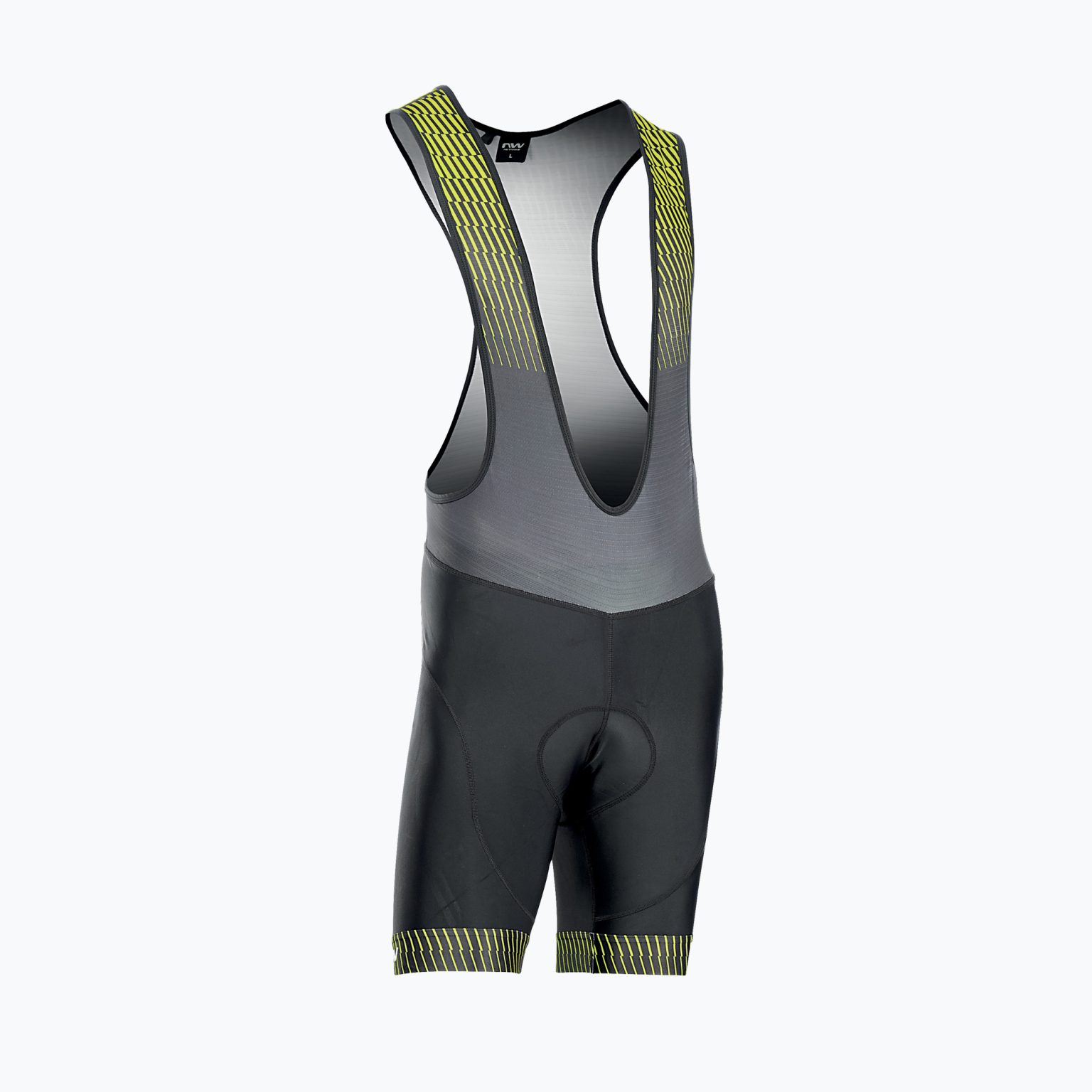 Northwave Origin Bibshort мъжки къси панталони за колоездене black/yellow 89221020