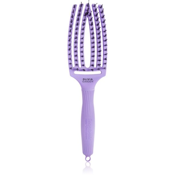 Olivia Garden Fingerbrush Bloom плоска четка Lavender 1 бр.