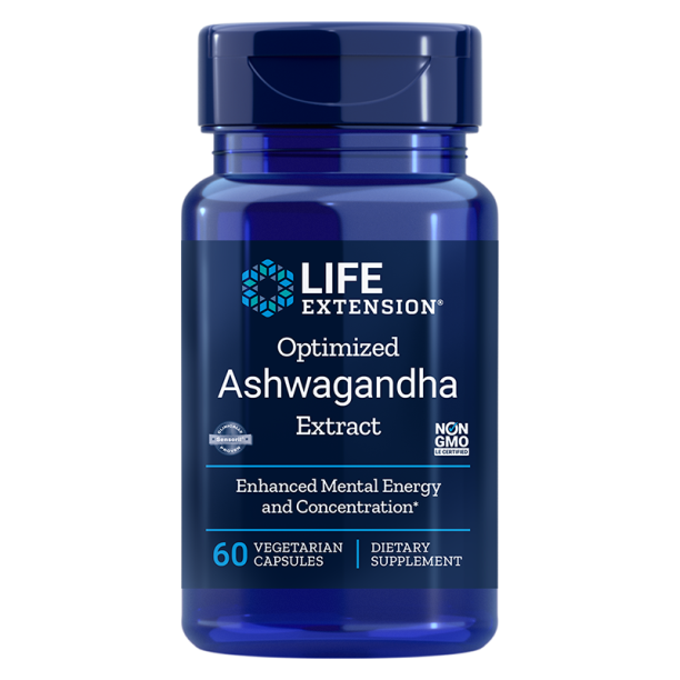 Optimized Ashwagandha Extract/ Ашваганда 125 mg x 60 капсули Life Extension на ниска цена