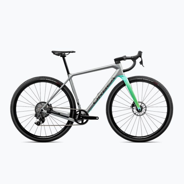 Orbea Terra M31e Team 1X 2023 камък сребро/ледено зелено велосипед за чакъл