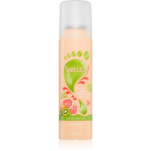 Oriflame Feet Up Pink Grapefruit & Kiwi освежаващ спрей за крака 150 мл.