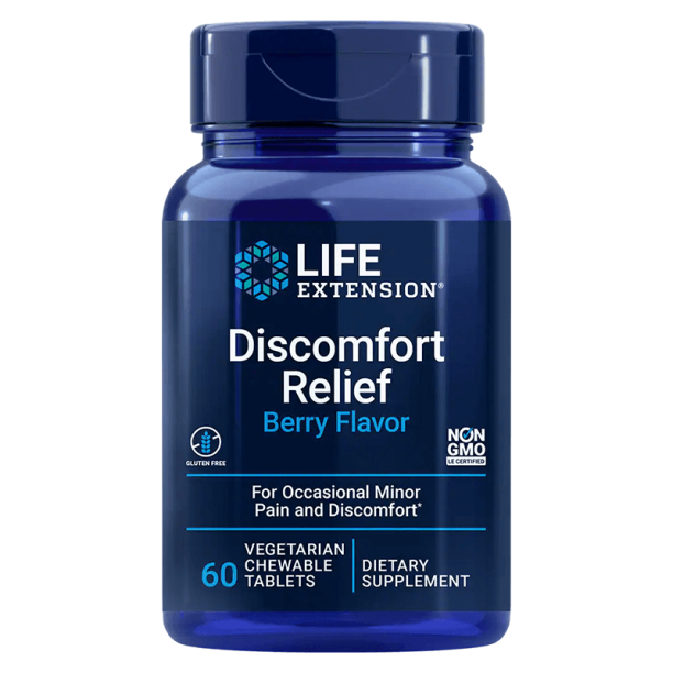 PEA Discomfort Relief/ ПЕА (Палмитоилетаноламид) 600 mg х 60 дъвчащи таблетки Life Extension на ниска цена