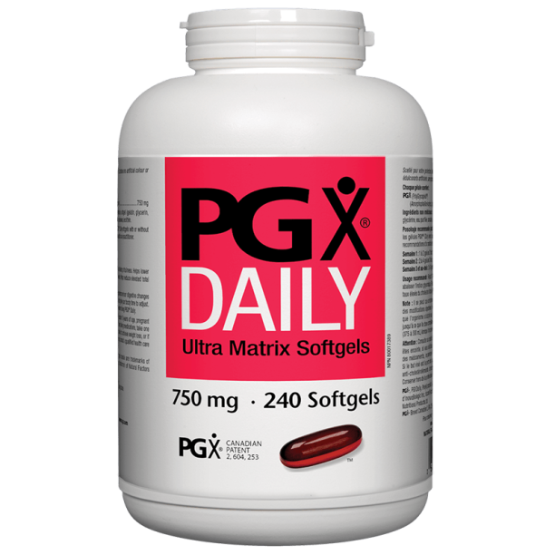 PGX® Daily Ultra Matrix / За отслабване/ 750 mg x 240 софтгел капсули Natural Factors на ниска цена