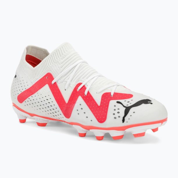 PUMA Future Match FG/AG Jr детски футболни обувки puma white/puma black/fire orchid