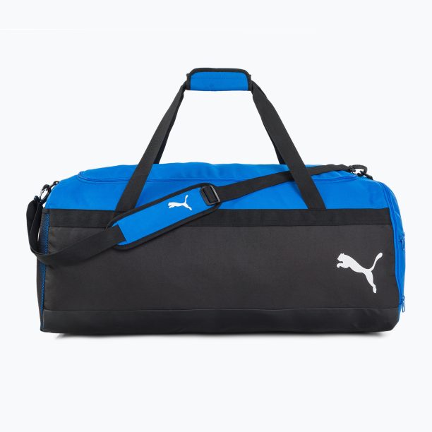 PUMA TeamGOAL 23 Teambag 81 l Electric Blue Lemonade/Puma Black футболна чанта