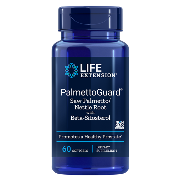 PalmettoGuard® Saw Palmetto/Nettle Root with Beta-Sitosterol/ Сао Палмето с Коприва и Бета-Ситостероли х 60 софтгел капсули Life Extension на ниска цена