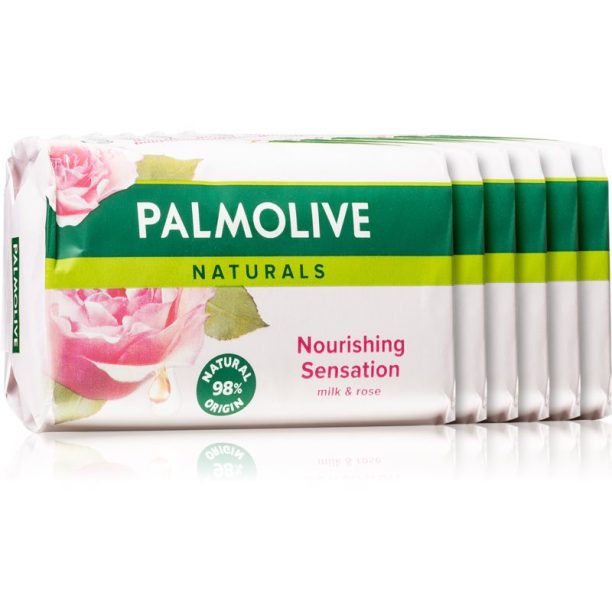 Palmolive Naturals Milk & Rose твърд сапун (с аромат на рози)