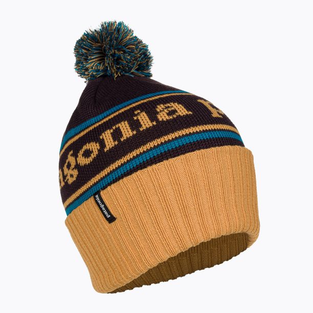 Patagonia Powder Town Beanie зимна шапка с райе / сушено манго