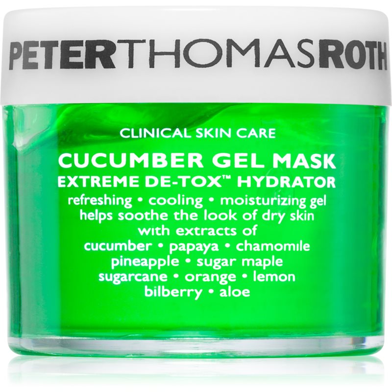 Peter Thomas Roth Cucumber De-Tox Gel Mask хидратираща гел маска за зоната на лицето и очите 50 мл.