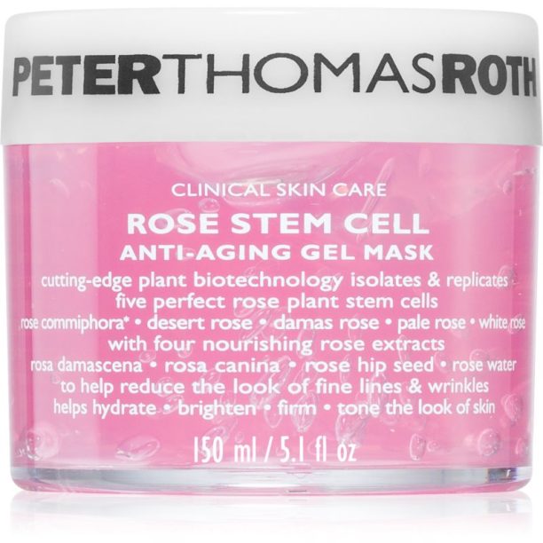 Peter Thomas Roth Rose Stem Cell Anti-Aging Gel Mask хидратираща маска с гел текстура 150 мл.