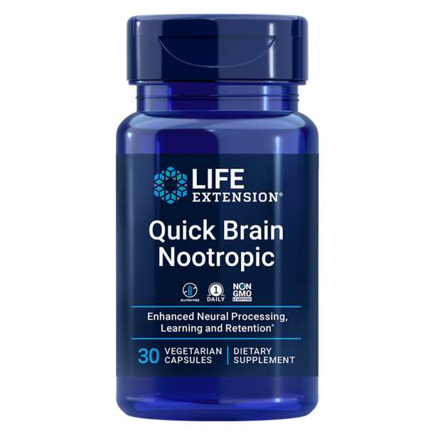 Quick Brain Nootropic/ За силна памет и коцентрация х 30 капсули Life Extension на ниска цена