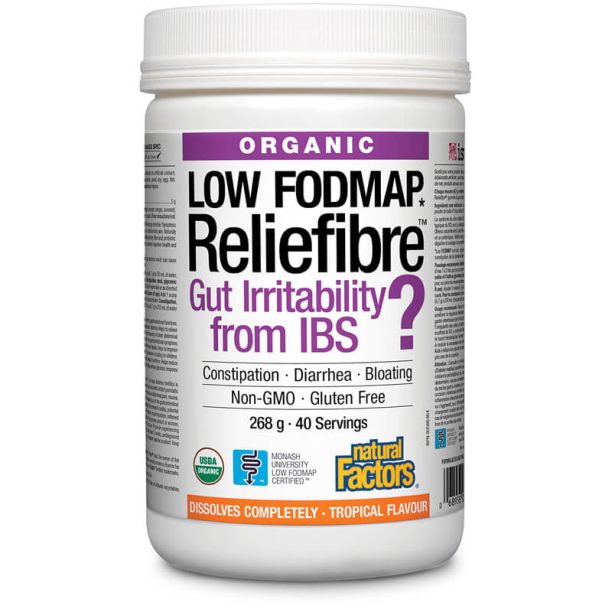 Reliefibre™ /Разтворими диетични фибри 268 g x 40 дози Natural Factors на ниска цена