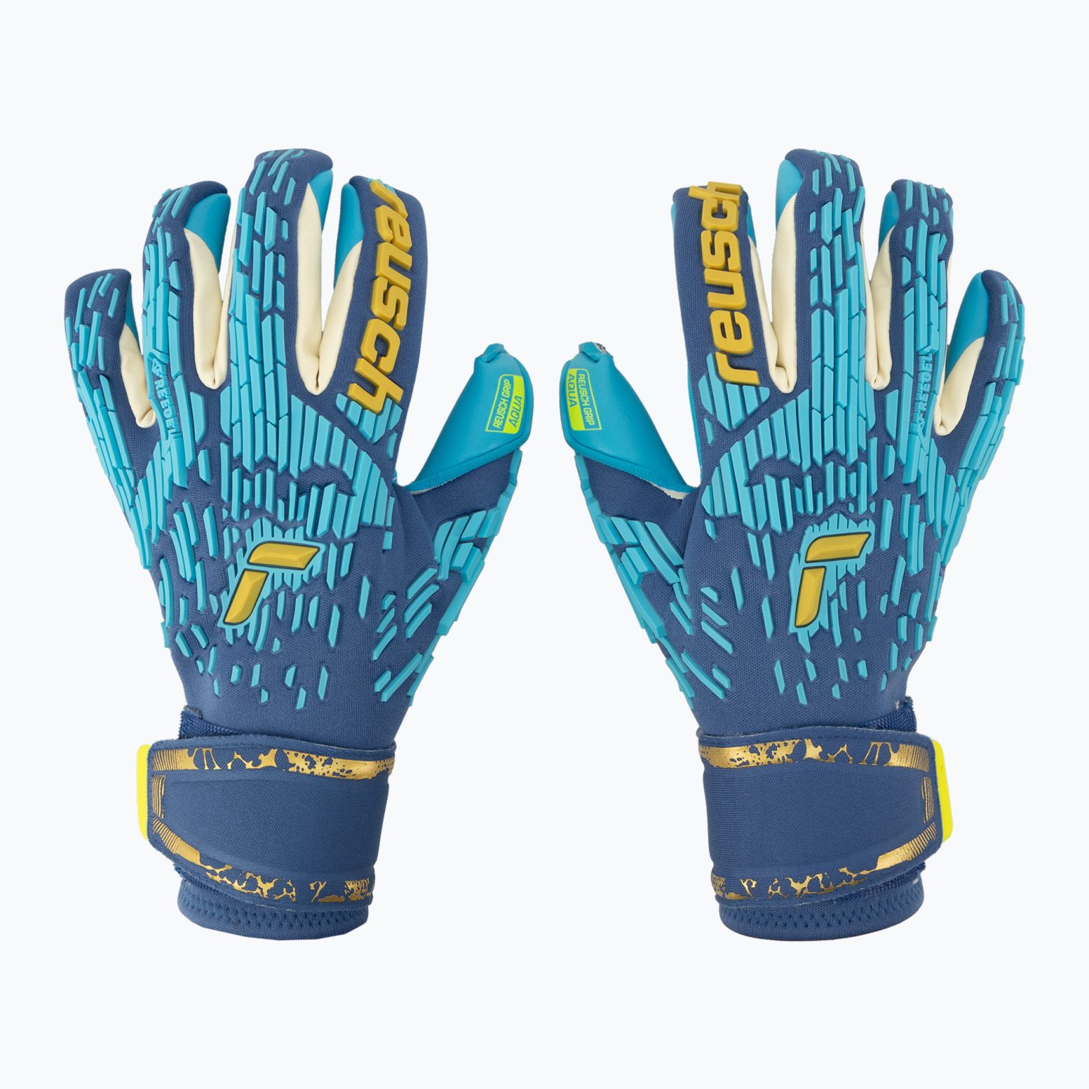 Reusch Attrakt Freegel Aqua Ветроустойчиви вратарски ръкавици сини 5370459-4433