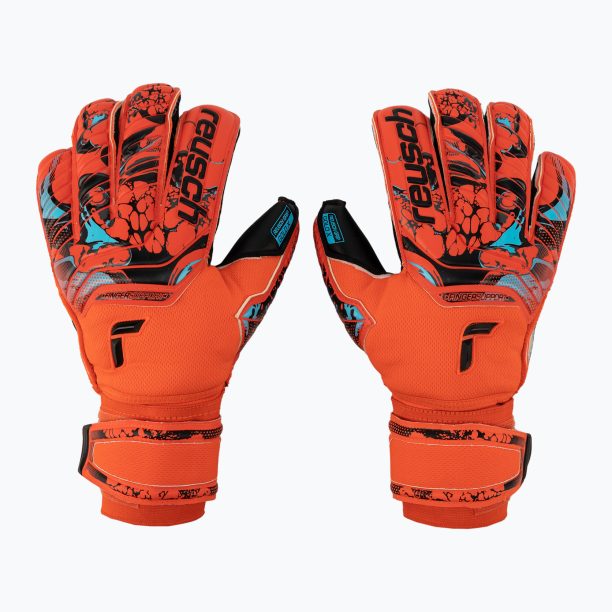 Reusch Attrakt Gold X Evolution Cut Finger Support вратарски ръкавици червени 5370950-3333