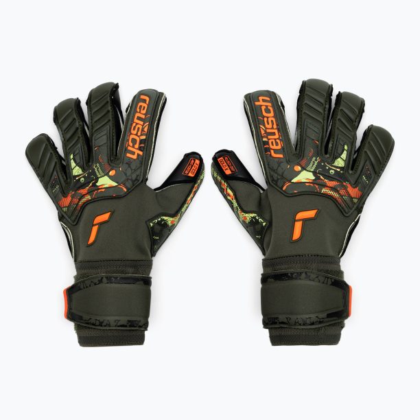 Reusch Attrakt Gold X Evolution Cut вратарски ръкавици зелени 5370064-5555