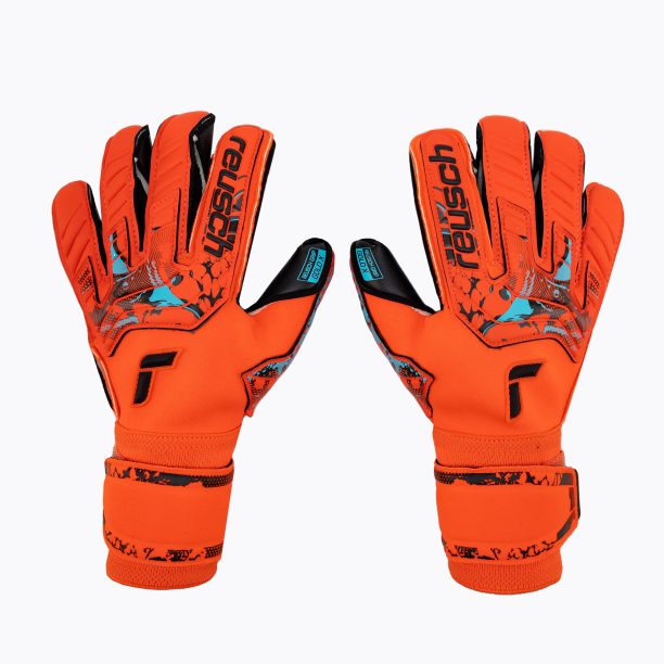 Reusch Attrakt Gold X Evolution Cut вратарски ръкавици червени 5370964-3333